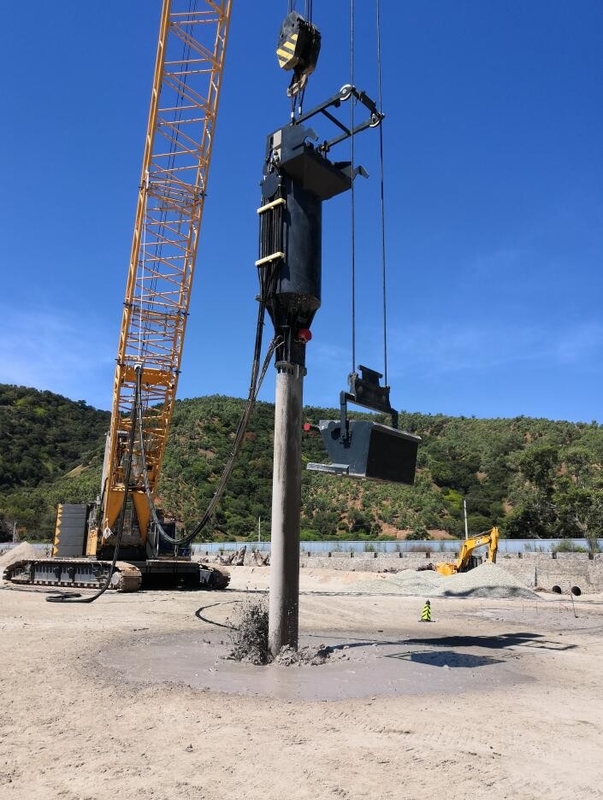 크레인 유형 더블 빈 Bfs Vibroflotation 180kw 작업 파일 깊이 24m