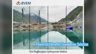 석재 기둥 Vibroflot 180KW 효율적인 기초 솔루션